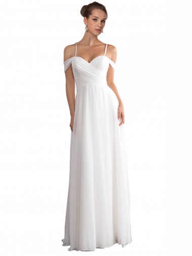 Sweep Train Ivory Sleeveless A-Line Beach Wedding Dress Birmingham