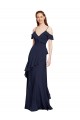 Long Dark Navy Sleeveless A-Line Formal Dresses / Bridesmaid Dresses Birmingham