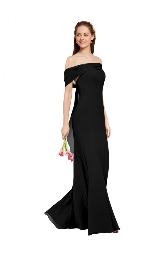 Long Black Sleeveless Mermaid Prom Dress / Bridesmaid Dress Birmingham