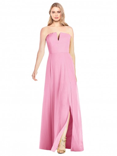 Long Hot Pink Sleeveless Trumpet Semi Formal Evening Dress / Bridesmaid Dress Birmingham