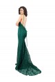 Long Dark Green Sleeveless Mermaid Open Back Black Tie Evening Gown / Prom Dress / Bridesmaid Dress Birmingham