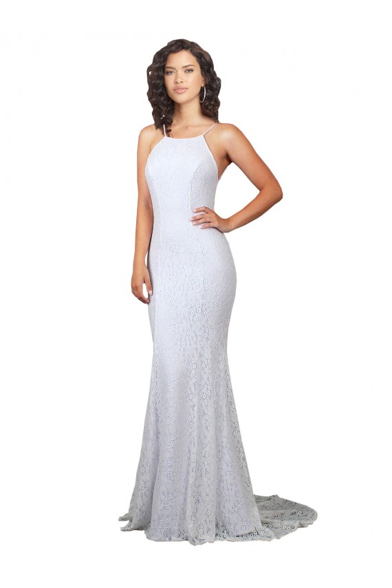 Sweep Train White Sleeveless Mermaid Open Back Wedding Dress Birmingham