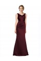 Long Burgundy Sleeveless A-Line Low Back Black Tie Evening Gown / Prom Dress / Bridesmaid Dress Birmingham