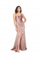 Long Dusty Pink Sleeveless Sheath V-Back Black Tie Evening Gown / Prom Dress / Bridesmaid Dress Birmingham