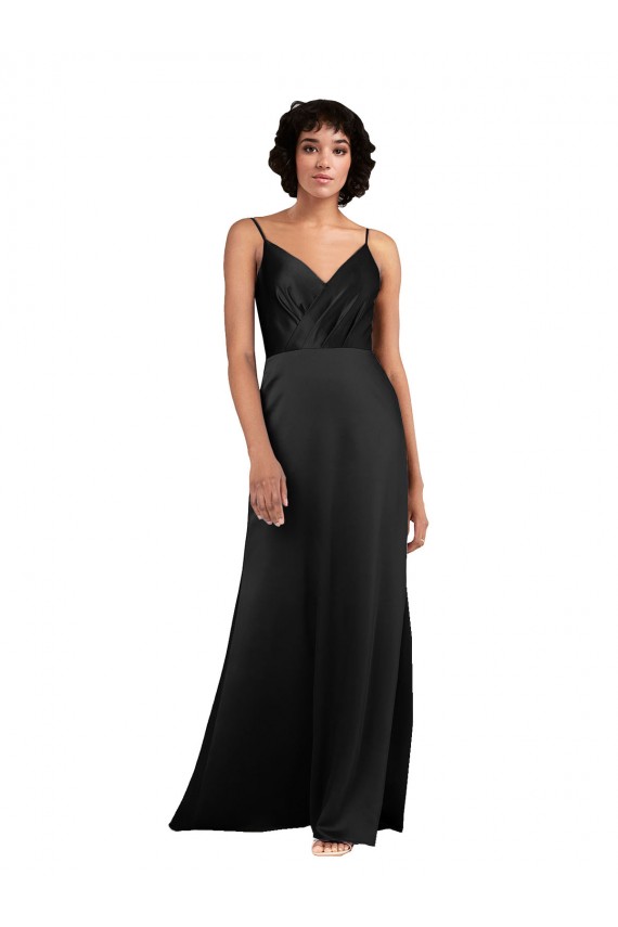 Long Black Sleeveless Column Formal Evening Gown / Prom Dress / Bridesmaid Dress Birmingham