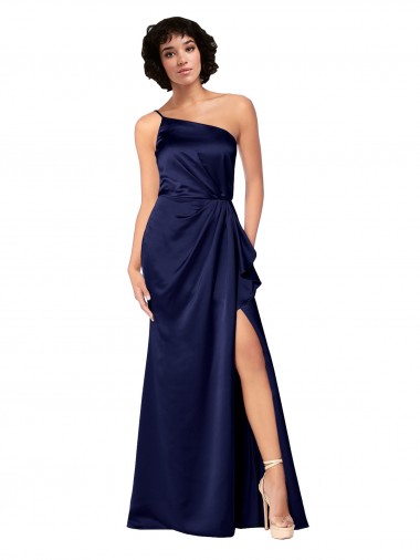 Long Sapphire Sleeveless A-Line Black Tie Evening Gown / Prom Dress / Bridesmaid Dress Birmingham