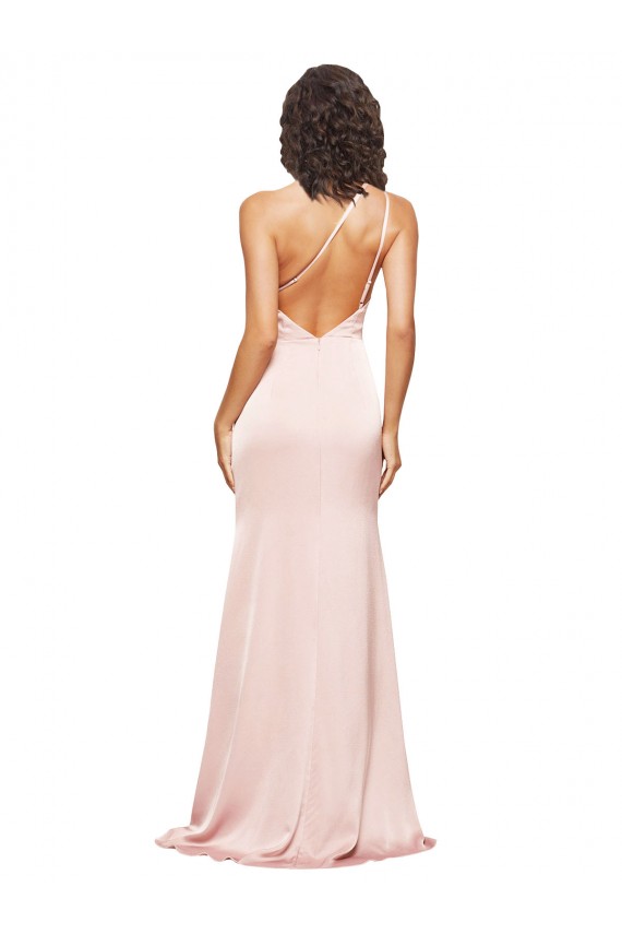 Long Pink Sleeveless Sheath Low Back High Slit Formal Evening Gown / Prom Dress / Bridesmaid Dress Birmingham