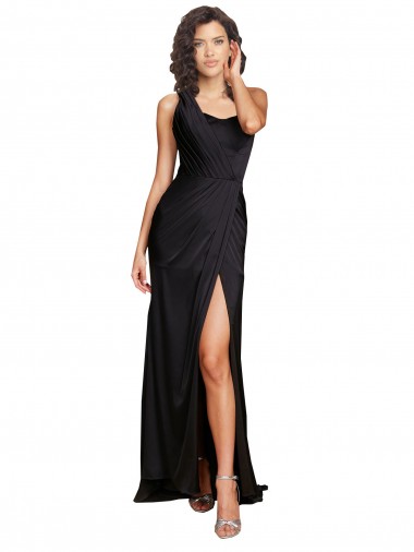 Long Black Sleeveless A-Line Evening Dress / Bridesmaid Dress Birmingham