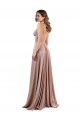 Long Dusty Pink Sleeveless A-Line Low Back Black Tie Evening Gown / Prom Dress / Bridesmaid Dress Birmingham