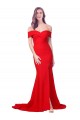 Long Red Sleeveless Mermaid Side Slit Bridesmaid Dress / Evening Dress Birmingham