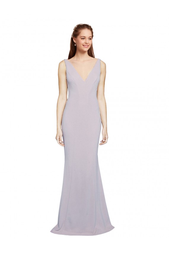 Long Arctic Lilac Sleeveless Mermaid Keyhole Back Formal Evening Gown / Prom Dress / Bridesmaid Dress Birmingham