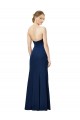 Long Black Sleeveless Sheath Low Back Formal Dress / Bridesmaid Dress Birmingham