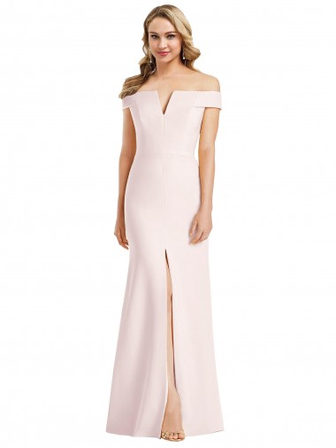 Long Pink Sleeveless Trumpet Bridesmaid Dress / Evening Dress Birmingham