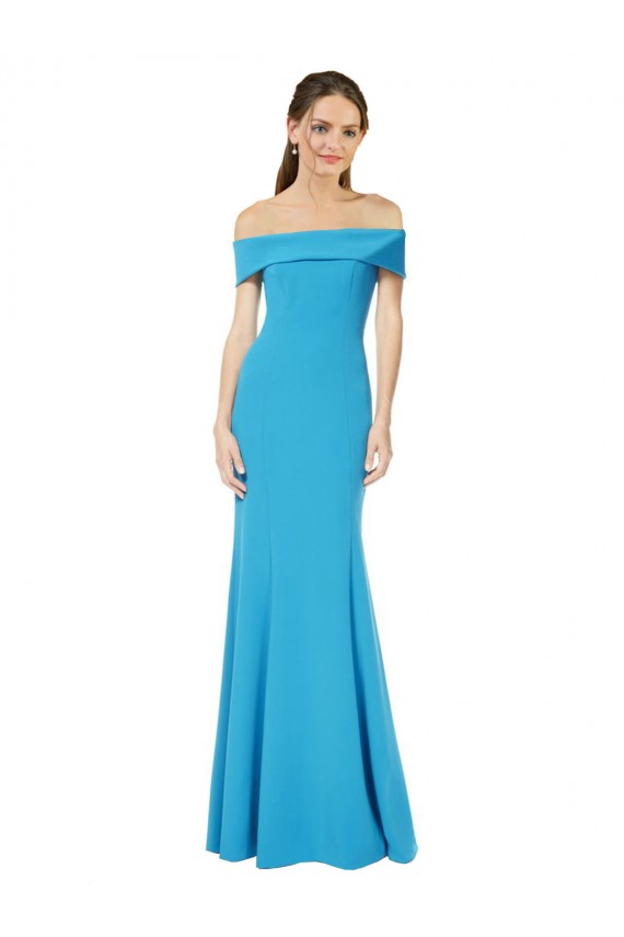 Long Peacock Blue Sleeveless Sheath Formal Evening Gown / Prom Dress / Bridesmaid Dress Birmingham