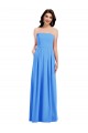 Long Peacock Blue Sleeveless Trumpet Low Back Semi Formal Evening Dress / Prom Dress / Bridesmaid Dress Birmingham