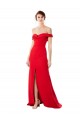 Long Red Sleeveless A-Line High Slit Bridesmaid Dress / Evening Dress Birmingham