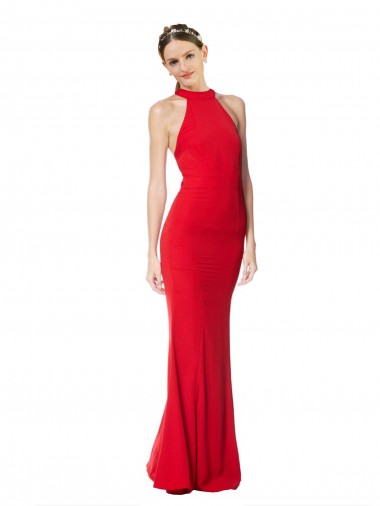 Long Red Sleeveless Mermaid Prom Dress / Bridesmaid Dress Birmingham