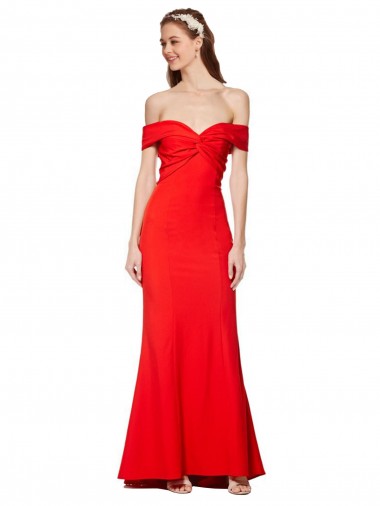 Long Red Sleeveless Mermaid Bridesmaid Dress / Formal Dress Birmingham