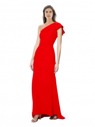 Long Red Sleeveless Mermaid Formal Dress / Bridesmaid Dress Birmingham