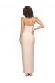 Long Nude Sleeveless Sheath Low Back Semi Formal Evening Dress / Prom Dress / Bridesmaid Dress Birmingham