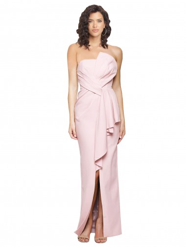 Long Pink Sleeveless Sheath Low Back Formal Evening Gown / Prom Dress / Bridesmaid Dress Birmingham