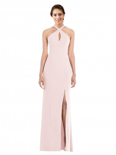 Long Pink Sleeveless Trumpet Low Back Formal Evening Gown / Prom Dress / Bridesmaid Dress Birmingham