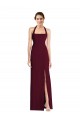 Long Burgundy Gold Sleeveless Trumpet Open Back Semi Formal Evening Dress / Prom Dress / Bridesmaid Dress Birmingham