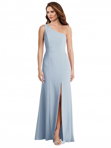 Long Light Sky Blue Sleeveless Trumpet Formal Evening Gown / Prom Dress / Bridesmaid Dress Birmingham