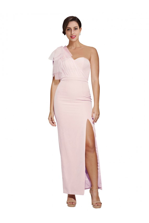 Long Pink Sleeveless Sheath Low Back Stretch Crepe Formal Evening Gown / Prom Dress / Bridesmaid Dress Birmingham