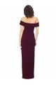 Long Burgundy Gold Sleeveless Sheath Low Back Formal Evening Gown / Prom Dress / Bridesmaid Dress Birmingham