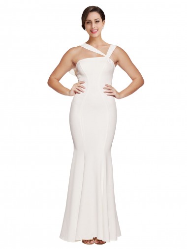 Long Ivory Sleeveless Sheath Low Back Formal Evening Gown / Prom Dress / Bridesmaid Dress Birmingham