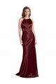 Long Burgundy Gold Sleeveless A-Line Formal Evening Gown / Prom Dress / Bridesmaid Dress Birmingham