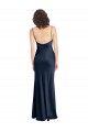 Long Dark Navy Sleeveless A-Line Open Back Black Tie Evening Gown / Prom Dress / Bridesmaid Dress Birmingham