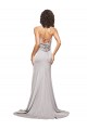 Sweep Train Sleeveless A-Line Low Back Formal Evening Gown / Prom Dress / Bridesmaid Dress Birmingham