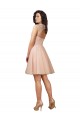 Knee Length Cap Sleeves A-Line Keyhole Back Bridesmaid Dress Birmingham