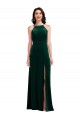 Long Dark Green Sleeveless A-Line Semi Formal Evening Dress / Prom Dress / Bridesmaid Dress Birmingham