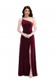 Long Burgundy Sleeveless Trumpet Black Tie Evening Gown / Prom Dress / Bridesmaid Dress Birmingham