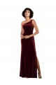 Long Burgundy Sleeveless Column Formal Evening Gown / Prom Dress / Bridesmaid Dress Birmingham