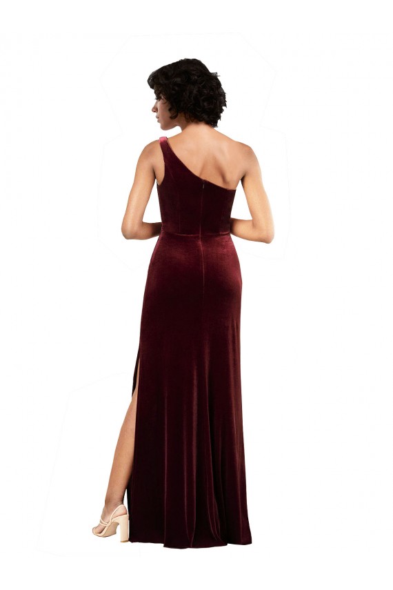 Long Burgundy Sleeveless Column Formal Evening Gown / Prom Dress / Bridesmaid Dress Birmingham